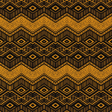 Tkanina Pattern Orange