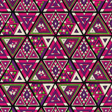 Tkanina Large Pink Triangles