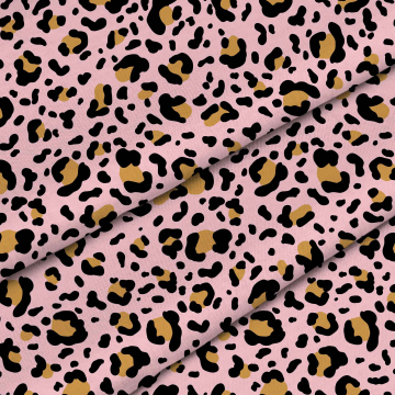 Tkanina Leopard Pink