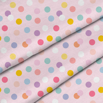 Tkanina Pastel Confetti Dots