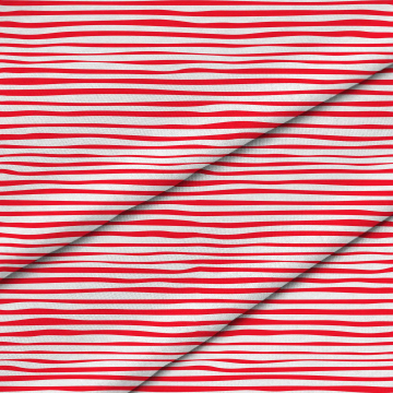 Tkanina Red Stripes