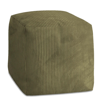 Puf Cube Dark Olive