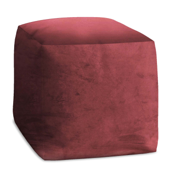 Puf Cube Burgundy